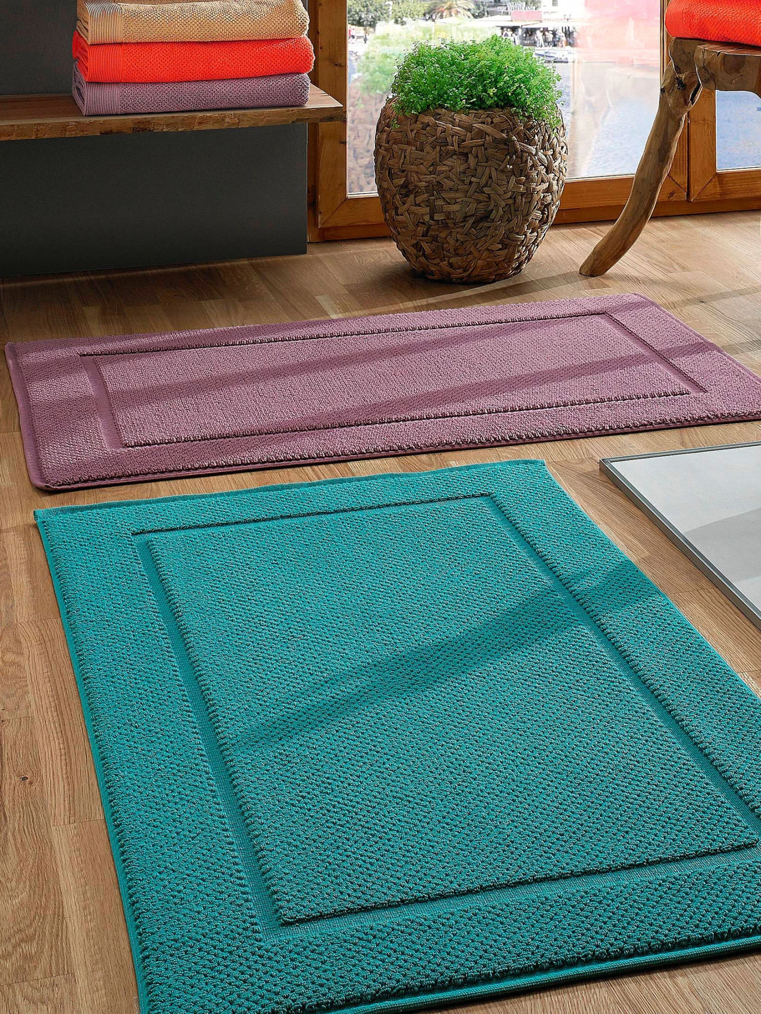 Badematte, Schieferblau 1 Badematte, Schieferblau