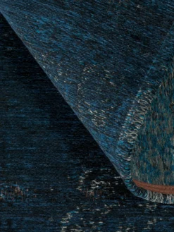 Vintage-Teppich, Blue Night -Haushaltsgegenstände Geschäft 5627 45864 Welle