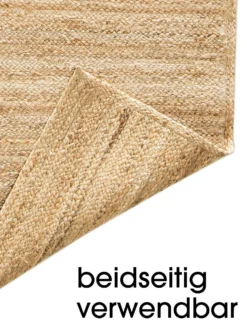 Jute-Teppich, Hellbeige 11 Jute-Teppich, Hellbeige -Haushaltsgegenstände Geschäft 6424 26991 Lupe