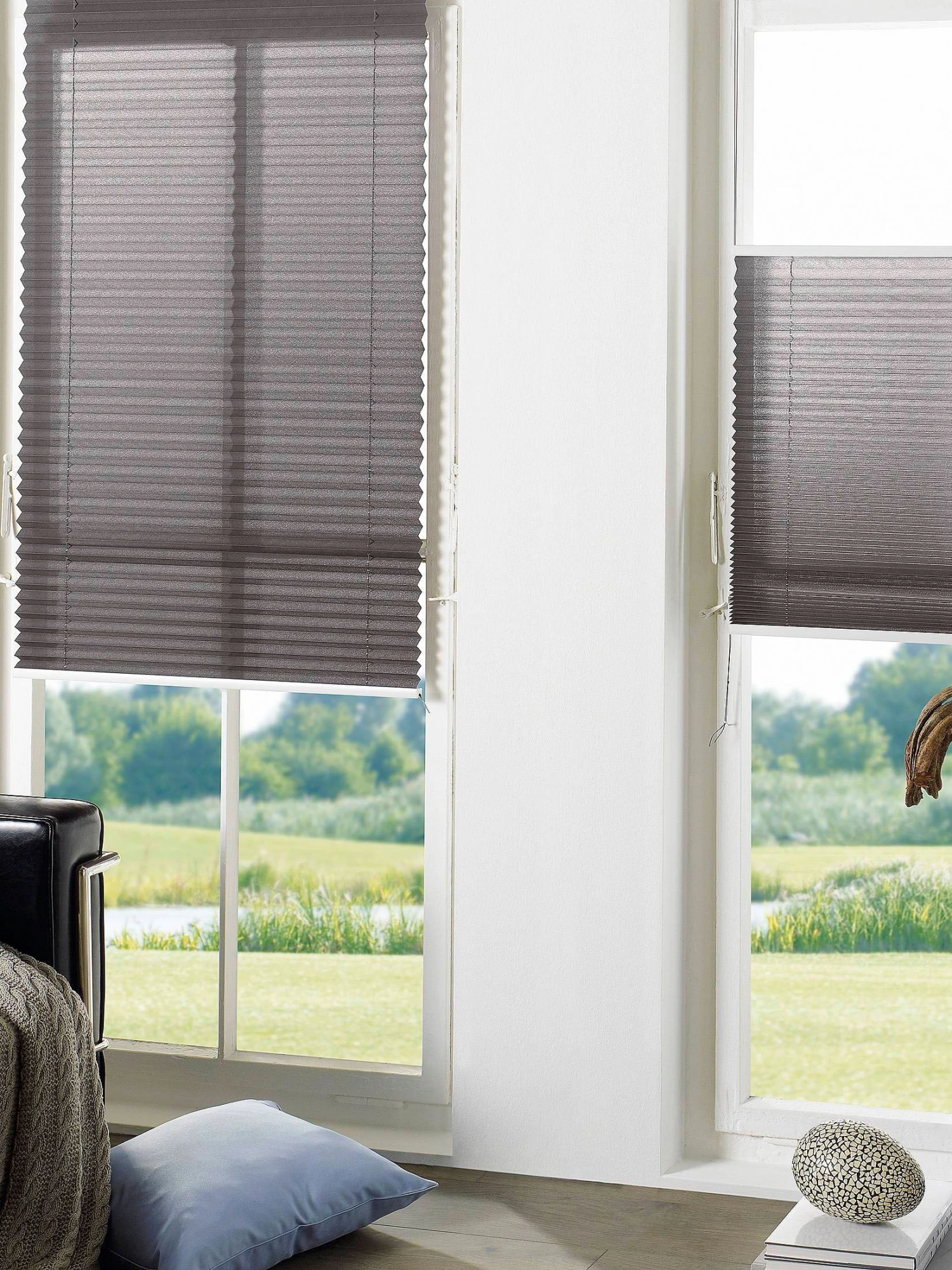 Plissee, Anthrazit 1 Plissee, Anthrazit