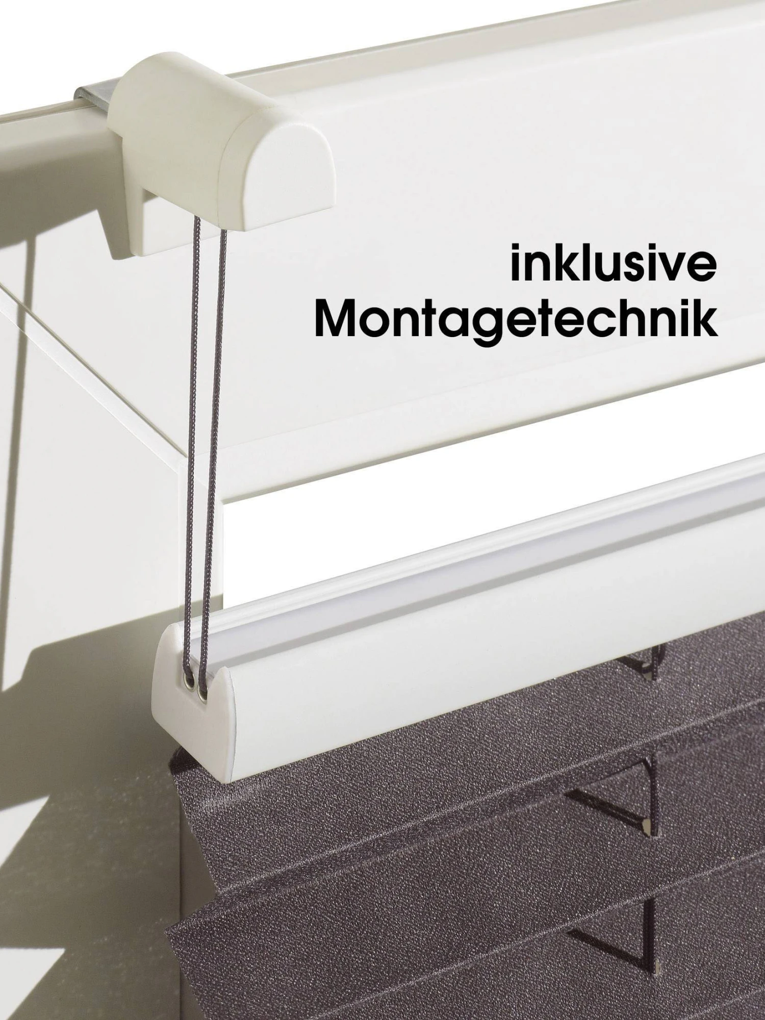 Plissee, Weiss 2 Plissee, Weiss – Bild 2