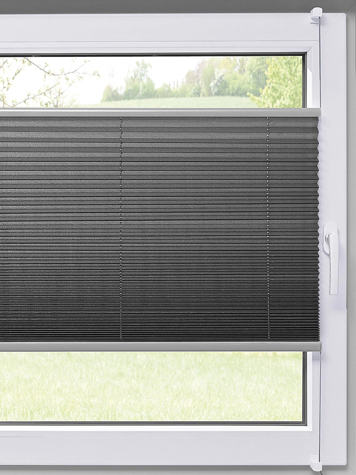 Plissee, Anthrazit 2 Plissee, Anthrazit – Bild 2