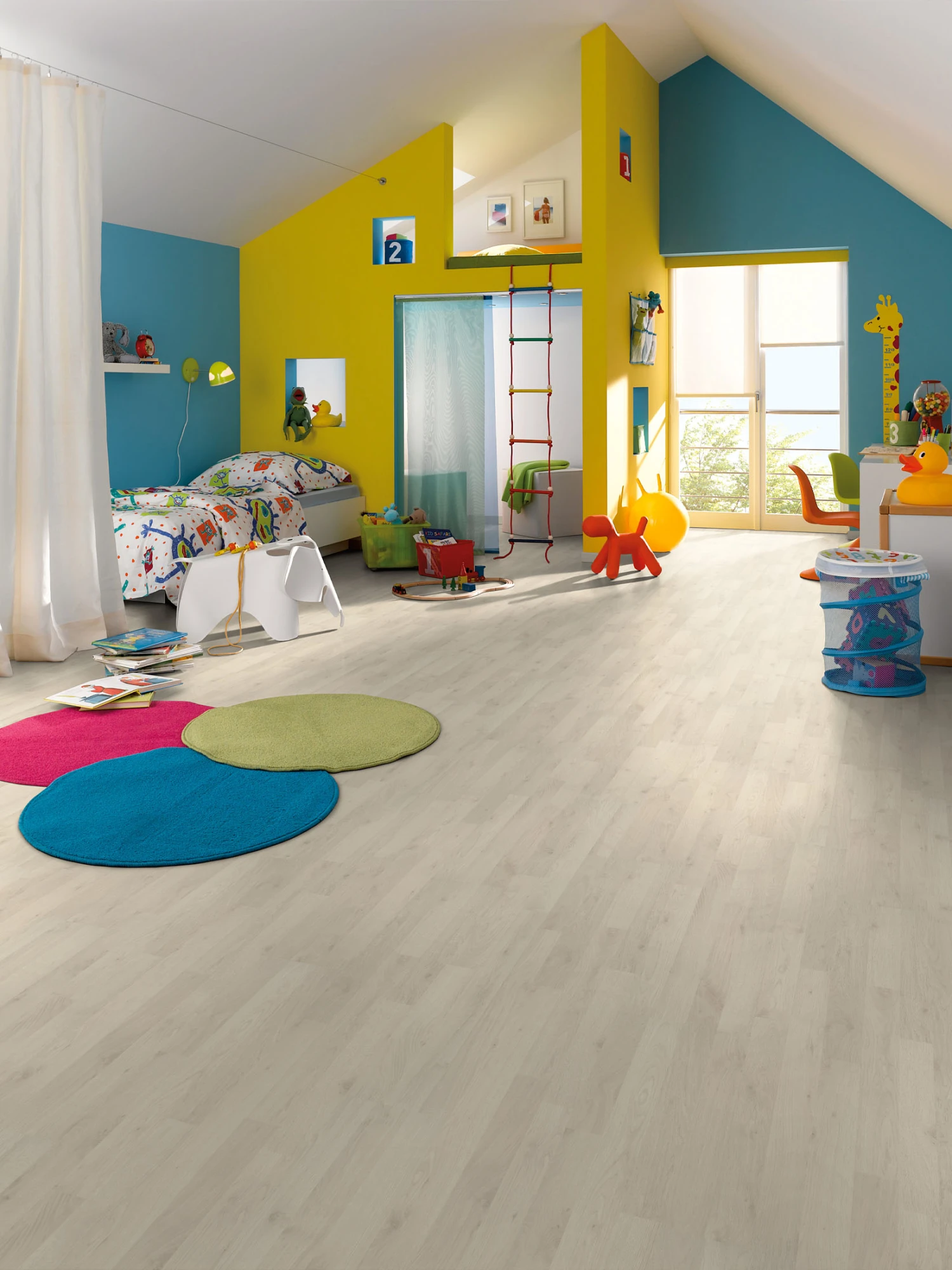 Klick-Laminat, Eiche Polar 3Stab 1 Klick-Laminat, Eiche Polar 3Stab