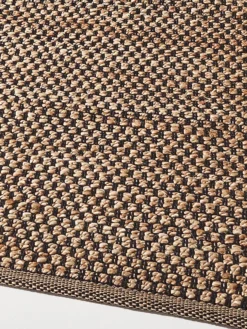 Flachgewebe-Teppich, Natur/Dunkelgrau NAT./BLACK -Haushaltsgegenstände Geschäft Almeria Flachgewebe braun natur lup