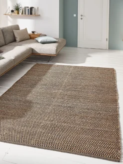 Flachgewebe-Teppich, Natur/Dunkelgrau NAT./BLACK