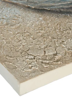 Leinwand-handgemalt, Grau -Haushaltsgegenstände Geschäft AltesHolzboot Leinwandbild Grau 100x100 lup2