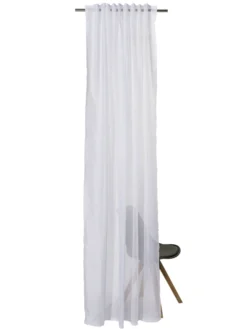 Vorhang Mit Gardinenband, Weiss 7 Vorhang Mit Gardinenband, Weiss -Haushaltsgegenstände Geschäft Amalia Gardine verdeckteSchlaufe weiss 140x245 pla2