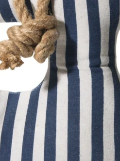 Objekt, Blau/Weiss -Haushaltsgegenstände Geschäft Anchor Tuerstopper Weiss BlauWeiss 10x33x28 lup