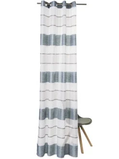 Ösenschal, Aqua 7 Ösenschal, Aqua -Haushaltsgegenstände Geschäft Aria Gardine Oesenschal Blau Aqua 140x245 pla2