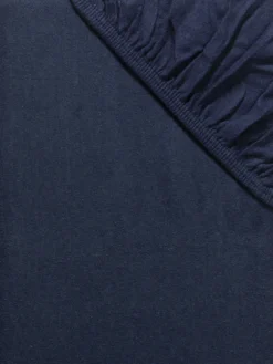 Flanell-Spannbetttuch, Dunkelblau -Haushaltsgegenstände Geschäft Arosa Spannbetttuch Dunkelblau lup