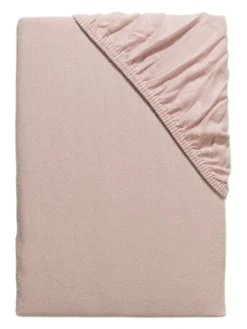 Flanell-Spannbetttuch, Altrosa