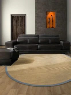 Sisal-Teppich, Graphit