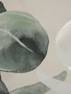 Leinwand-Druck-handbemalt, Hellgrün/Weiss -Haushaltsgegenstände Geschäft Astala Druckgerahmt Gruen HellgruenWeiss 50x70 lup