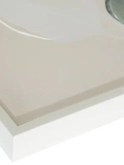 Leinwand-Druck-handbemalt, Hellgrün/Weiss -Haushaltsgegenstände Geschäft Astala Druckgerahmt Gruen HellgruenWeiss 50x70 lup2