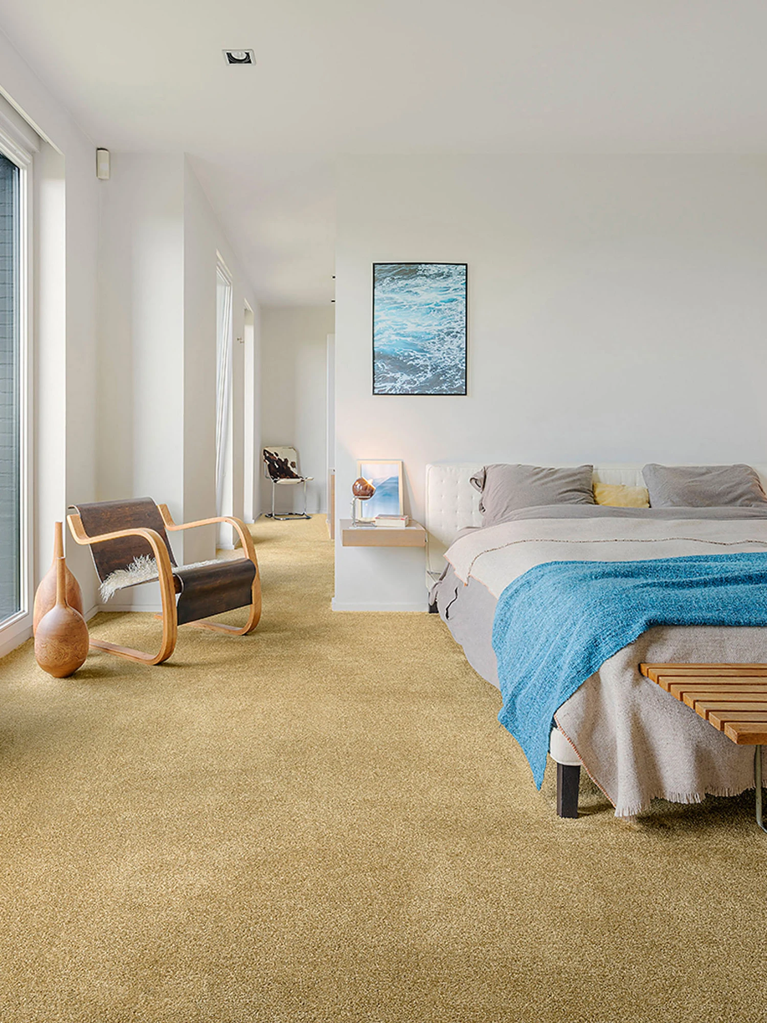 Velours-Teppichboden, Safran 54 1 Velours-Teppichboden, Safran 54