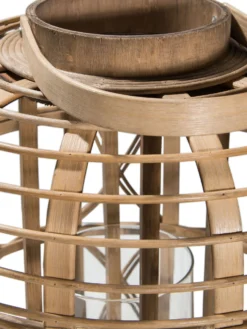 Laterne, Natural -Haushaltsgegenstände Geschäft Balaro Laterne Braun Natural 32x32x45 lup