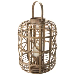 Laterne, Natural -Haushaltsgegenstände Geschäft Balaro Laterne Braun Natural 32x32x45 per3