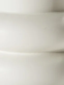 Vase, Creme -Haushaltsgegenstände Geschäft Banda Vase Weiss Creme 13x13x27 lup2