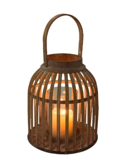 Windlicht, Natural 7 Windlicht, Natural -Haushaltsgegenstände Geschäft Barara Windlicht Braun Natural 22x22x25 per1