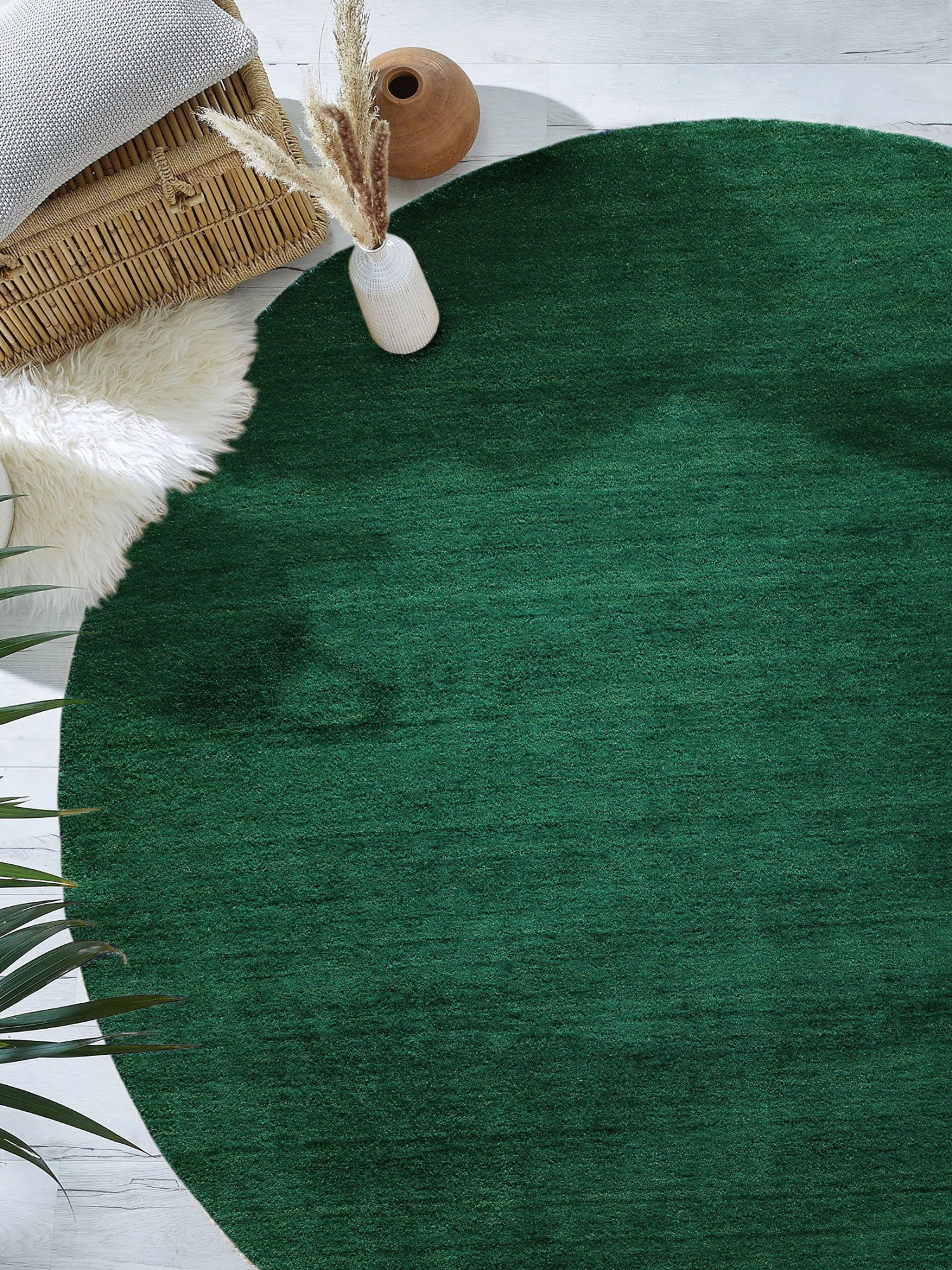 Woll-Teppich, Forest Green 1 Woll-Teppich, Forest Green