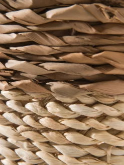 Korb, Weiss/Natur 7 Korb, Weiss/Natur -Haushaltsgegenstände Geschäft BasketRush Korb Hellbraun WeissNatur 30x30x26 lup1