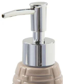 Seifenspender, Beige -Haushaltsgegenstände Geschäft BathroomSlate Seifenspender Beige 7x7x20 lup