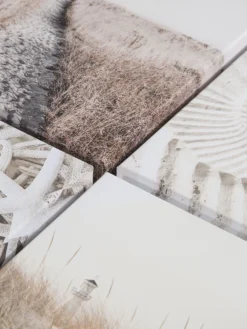 Leinwand Druck, Beige -Haushaltsgegenstände Geschäft Beachlife LeinwandDruck Beige 25x25 lup2