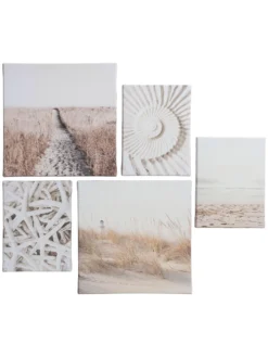 Leinwand Druck, Beige