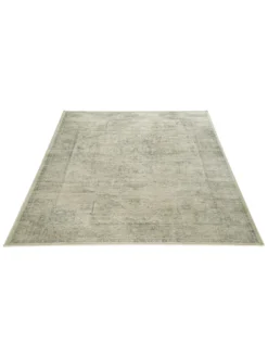 Vintage-Teppich, Creme/Blau -Haushaltsgegenstände Geschäft Beshkan VintageTeppich Grau CremeBlau 160x230 fper