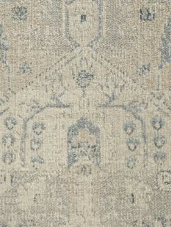 Vintage-Teppich, Creme/Blau -Haushaltsgegenstände Geschäft Beshkan VintageTeppich Grau CremeBlau 160x230 lup
