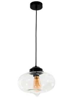 Hängeleuchte, Transparent -Haushaltsgegenstände Geschäft Binche Pendelleuchte Transparent 27x27x20 per3