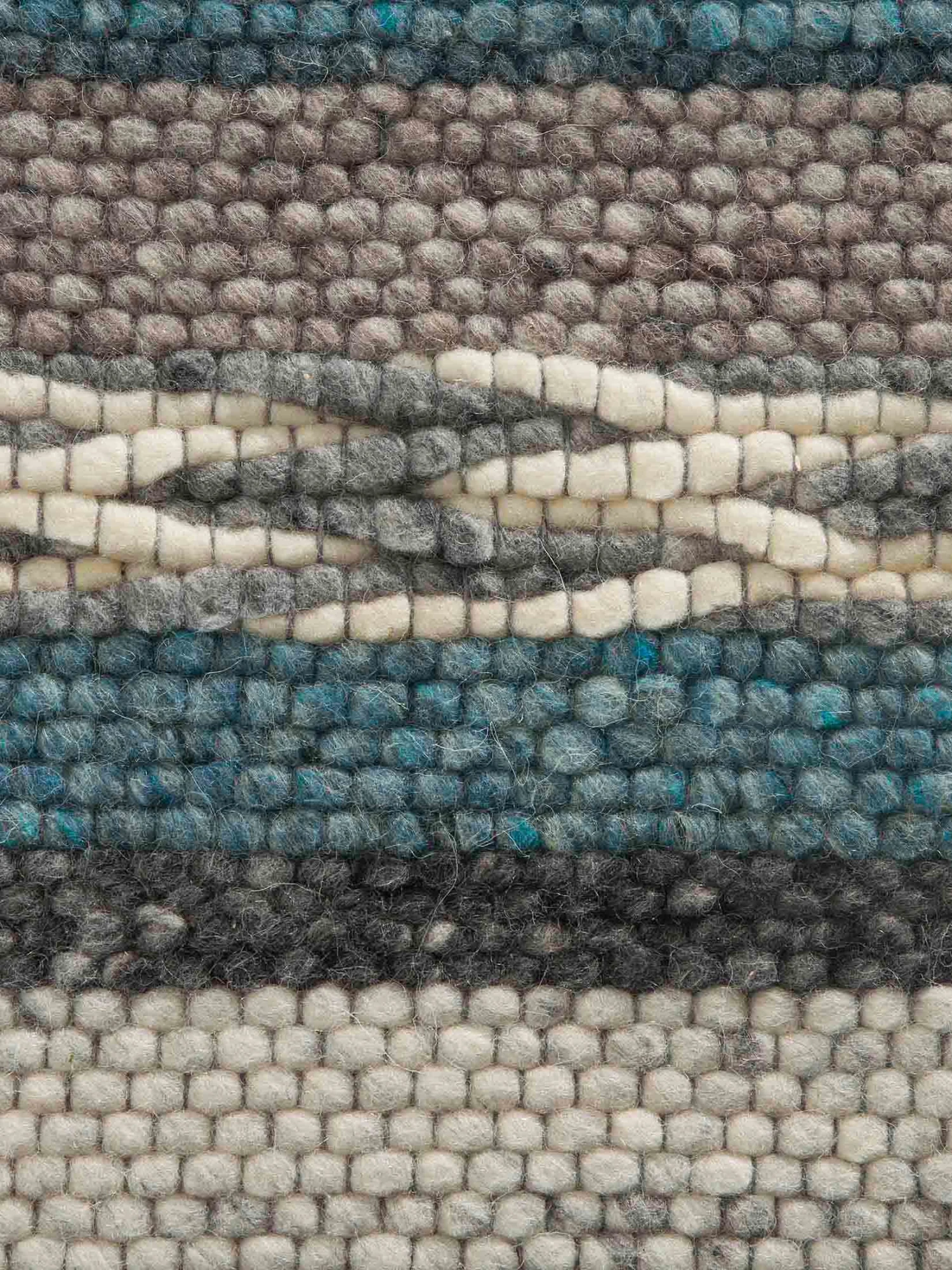 Woll-Teppich, Blue Stripes 4 Woll-Teppich, Blue Stripes – Bild 4