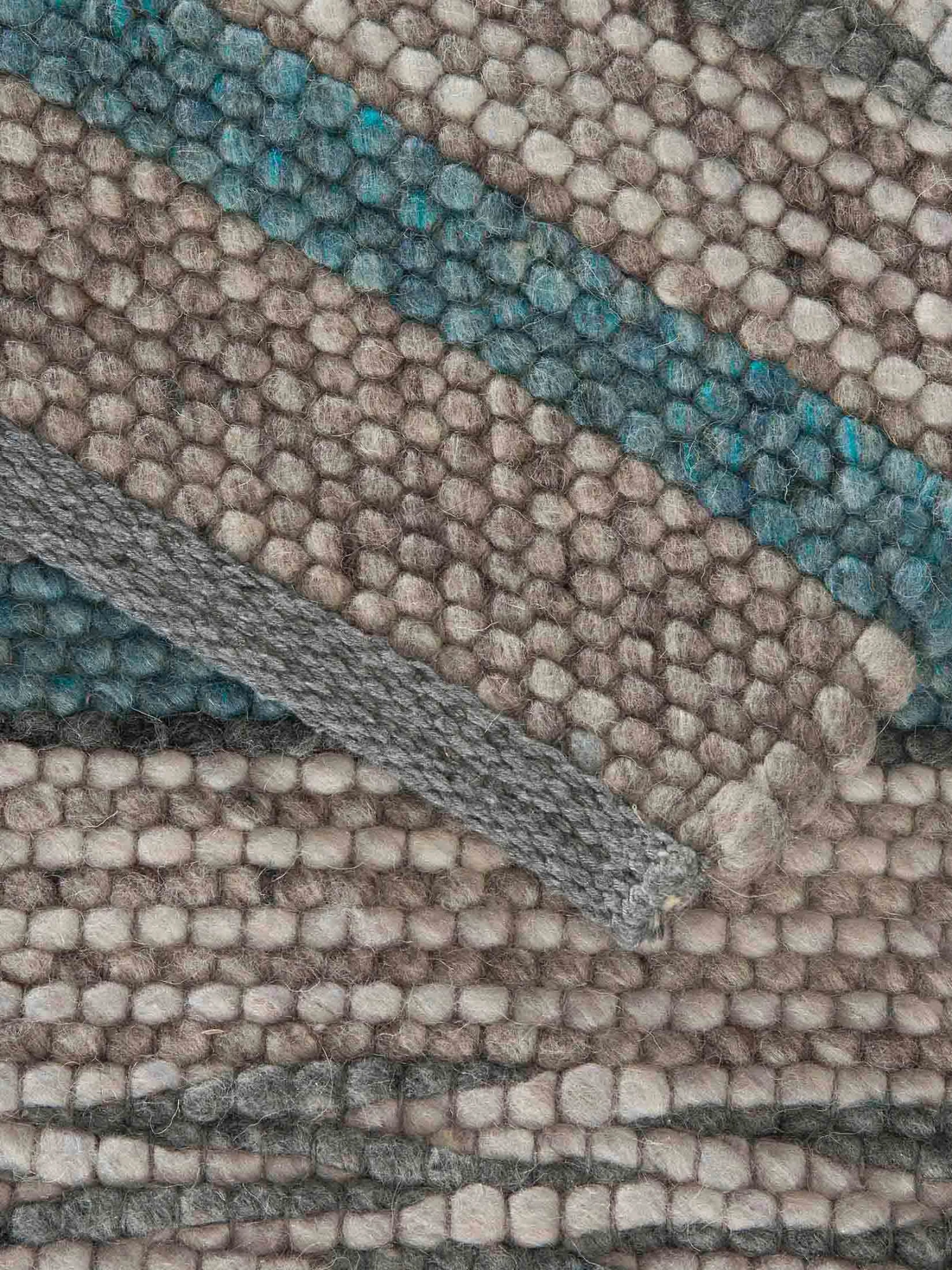 Woll-Teppich, Blue Stripes 5 Woll-Teppich, Blue Stripes – Bild 5