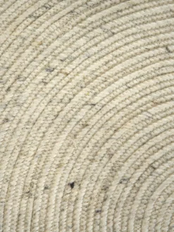 Woll-Teppich, Creme 7 Woll-Teppich, Creme -Haushaltsgegenstände Geschäft Bjoerna HandwebTeppich Beige Creme 200rund lup