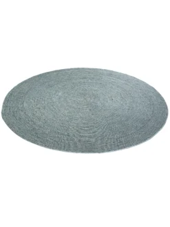 Woll-Teppich, Aqua 6 Woll-Teppich, Aqua -Haushaltsgegenstände Geschäft Bjoerna HandwebTeppich Blau Aqua 200rund fper