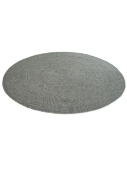 Woll-Teppich, Light Grey 6 Woll-Teppich, Light Grey -Haushaltsgegenstände Geschäft Bjoerna HandwebTeppich Grau LightGrey 200rund fper