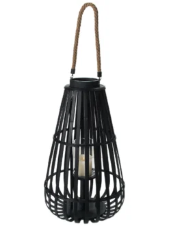 Laterne, Schwarz -Haushaltsgegenstände Geschäft BlackShine Laterne Schwarz 35x35x60 per3