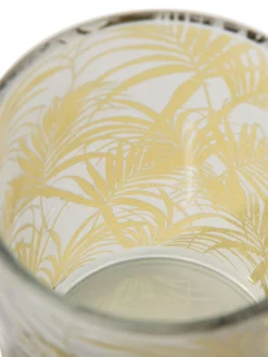 Teelichthalter, Hellbeige -Haushaltsgegenstände Geschäft Blattschliff Teelichthalter Gold Hellbeige 10x10x122C5 lup1