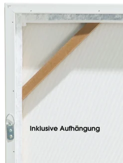 Leinwand-Druck-gerahmt, Hellgraublau -Haushaltsgegenstände Geschäft Bluera Druckgerahmt Hellblau Hellgraublau 50x70 ruk