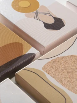 Druck, Schwarz/Braun -Haushaltsgegenstände Geschäft Blumenideen Leinwandbild mehrfarbig SchwarzBraun 25x25 lup