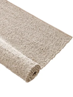 Handweb-Teppich, Beach -Haushaltsgegenstände Geschäft Borgholm Handwebteppich beige beach rol 1