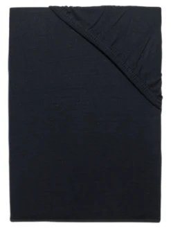 Spannbetttuch, Schwarz