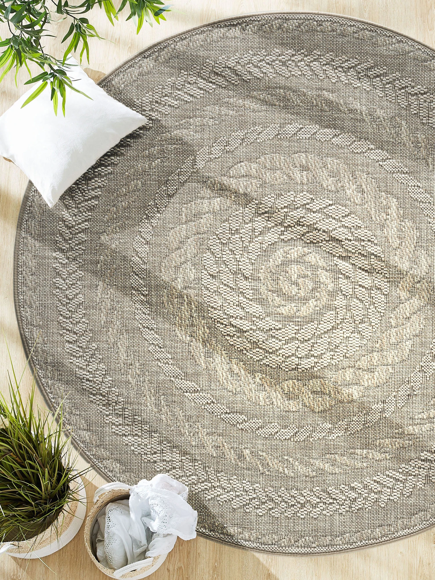 Outdoor-Teppich, Steingrau 1 Outdoor-Teppich, Steingrau