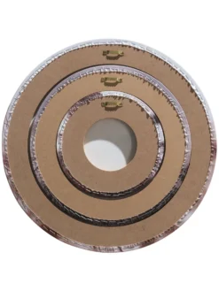 Leinwand Druck, Hellbraun -Haushaltsgegenstände Geschäft Canvas3er Bild Pampas rosa Multicolor 40rund ruk