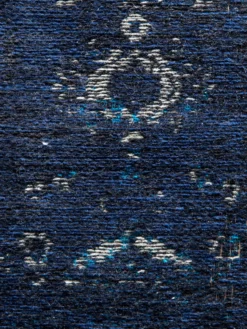 Vintage-Teppich, Blue Night -Haushaltsgegenstände Geschäft ChaletRoyal Vintageteppich blau BlueNight lup1