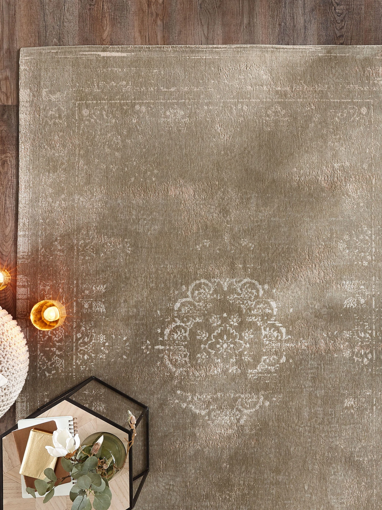 Vintage-Teppich, Grey Cement 1 Vintage-Teppich, Grey Cement