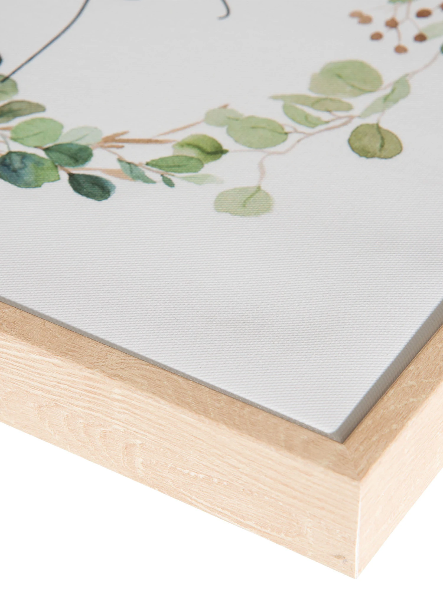 Leinwand-Druck-gerahmt, Weiss/Grün 4 Leinwand-Druck-gerahmt, Weiss/Grün – Bild 4