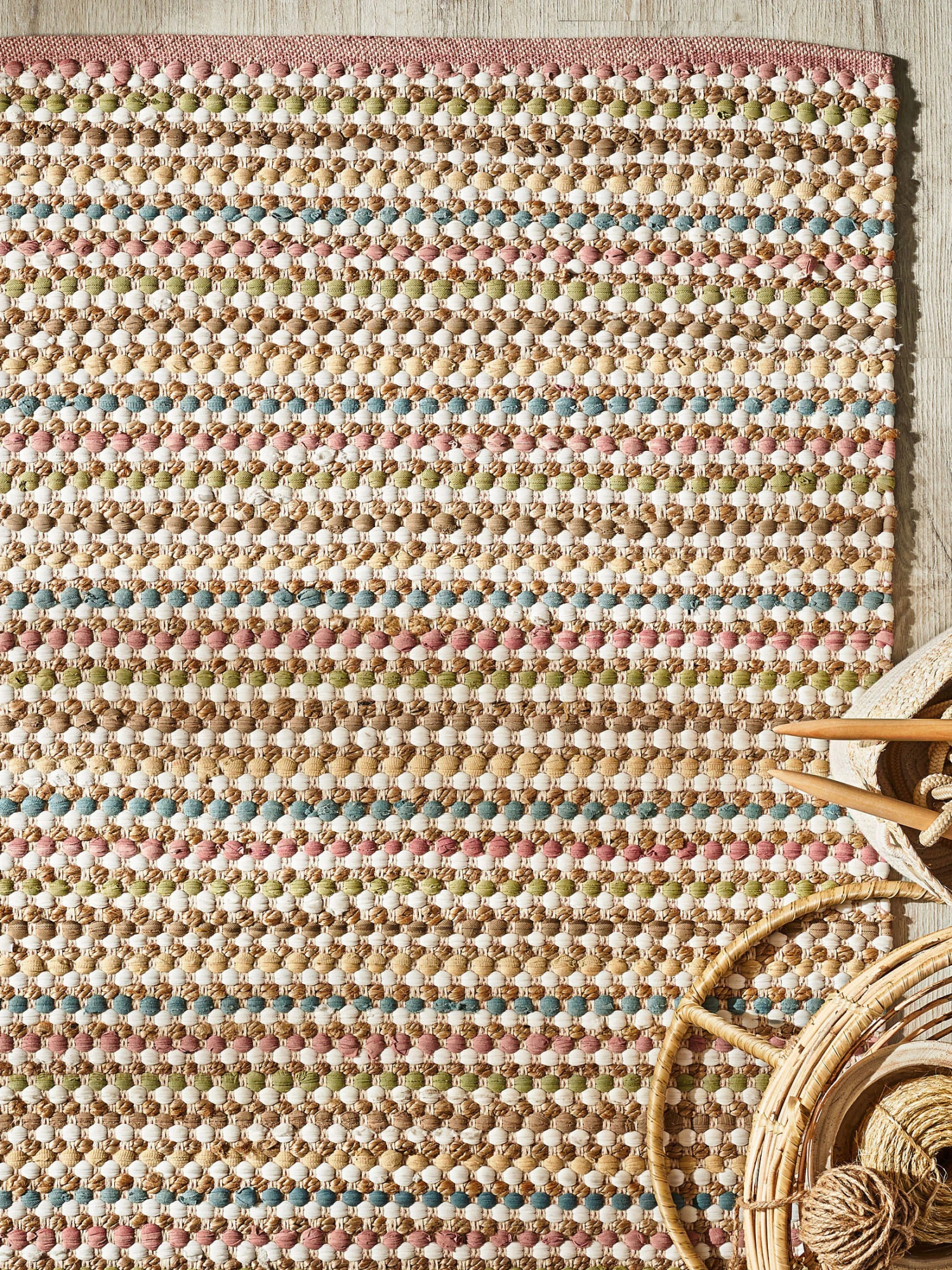 Flachgewebe-Teppich, Cupcake Pink