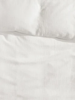 Musselin-Bettwäsche, Creme -Haushaltsgegenstände Geschäft Cloudy Bettwaesche Weiss Creme 135x200 lup2