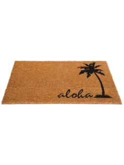 Fußmatte, Aloha -Haushaltsgegenstände Geschäft Cochin Fussmatte Braun Aloha 45x75 per